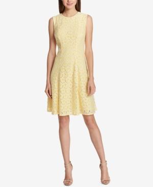 Tommy Hilfiger Flower-lace Fit & Flare Dress