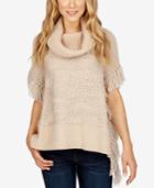 Lucky Brand Fringe Poncho Sweater