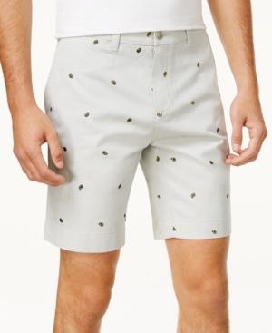 Tommy Hilfiger Men's Embroidered Paisley Cotton Shorts