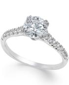 Certified Diamond Solitaire Engagement Ring (1-1/4 Ct. T.w.) In 18k White Gold