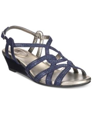 Bandolino Galtelli Embellished Wedge Sandals Women's Shoes