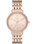 Dkny Women's Minetta Rose Gold-tone Stainless Steel Bracelet Watch 34mm Ny2608
