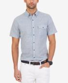 Nautica Men's Slim Fit Geo Print Short-sleeve Shirt