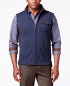Tasso Elba Men's Faux Suede Trim Bonded Hunting Vest, Only At Macy's