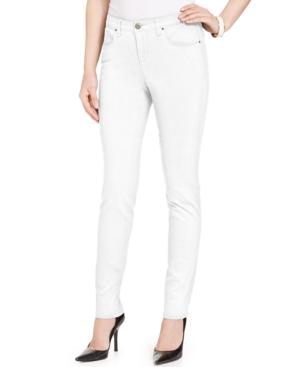 Style & Co. Petite Curvy-fit Skinny Jeans, Colored Wash