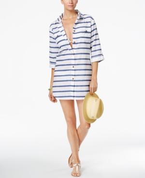 Dotti Tulum Striped Cover-up Shirt Women's Swimsuit