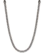 Anne Klein Hematite-tone Crystal Collar Necklace