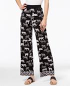 Inc International Concepts Tiger-print Palazzo Pants, Only At Macy's