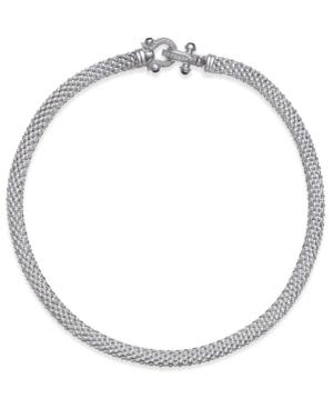 Diamond Dewdrop Horseshoe Necklace (1/3 Ct. T.w.) In Sterling Silver