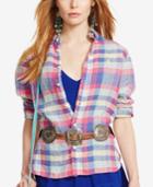 Polo Ralph Lauren Plaid Linen Long-sleeve Shirt