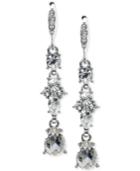 Givenchy Multi-crystal Linear Drop Earrings