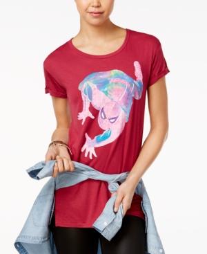 Marvel Juniors' Spider-man Crawl Graphic Tunic T-shirt