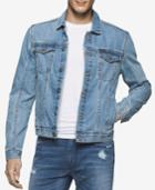 Calvin Klein Jeans Men's Light Wash Denim Trucker Jacket