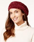 Charter Club Velvety Solid Chenille Beret, Created For Macy's