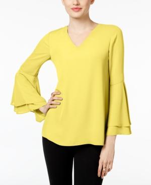 Alfani Petite Bell-sleeve Blouse, Only At Macy's