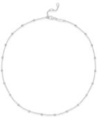 Thomas Sabo Beaded Dot Necklace In Sterling Silver