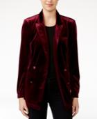 Fair Child Double-breasted Velour Blazer