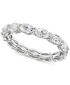 Giani Bernini Cubic Zirconia Stackable Oval Band In Sterling Silver, Created For Macy's