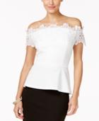 Thalia Sodi Off-the-shoulder Peplum Top, Created For Macy's