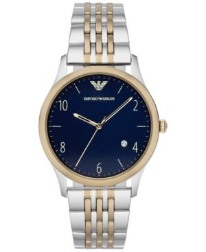 Emporio Armani Men's Two-tone Stainless Steel Bracelet Watch 43mm Ar1868