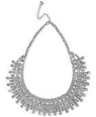 Nina Silver-tone Crystal Cup Chain Drama Necklace