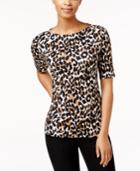 Charter Club Elbow-sleeve Top, Only At Macy's