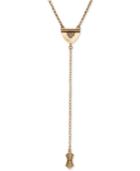 Lucky Brand Gold-tone Distressed-look Lariat Necklace