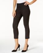 Charter Club Jacquard Tummy-control Capri Pants, Only At Macy's