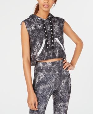 Material Girl Active Juniors' Printed Cropped Sweatshirt, Created For Macy's