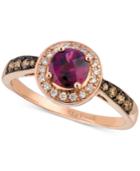 Le Vian Raspberry Rhodolite (3/4 Ct. T.w.) & Diamond (1/4 Ct. T.w.) Ring In 14k Rose Gold