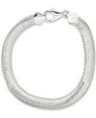 Giani Bernini Omega Link Bracelet In Sterling Silver, Created For Macy's