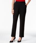 Alfred Dunner Petite Casual Friday Straight-leg Pants