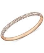 Swarovski Rose Gold-tone Crystal Bangle Bracelet
