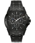Bulova Men's Black Ion-plated Stainless Steel Bracelet Watch 43mm 98c121