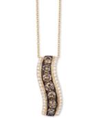 Le Vian Chocolatier Diamond Curve 18 Pendant Necklace (9/10 Ct. T.w.) In 14k Gold