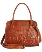 Patricia Nash Tooled Rose Paris Satchel