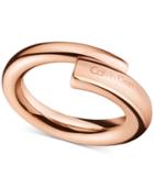 Calvin Klein Women's Scent Pvd Stainless Steel Ring Kj5gpr1001
