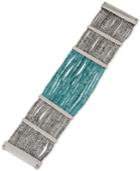 Kenneth Cole New York Silver-tone Multi-row Beaded Magnetic Bracelet