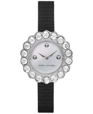 Marc Jacobs Women's Tootsie Black Grosgrain Strap Watch 30mm Mj1442