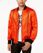Guess Men's Irvine Satin Double Zip Jacket