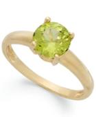 Victoria Townsend 18k Gold Over Sterling Silver Ring, Peridot August Birthstone Ring (1-1/4 Ct. T.w.)