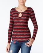 American Rag Striped High-low Top, Only At Macy's