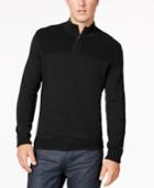 Alfani Men's Quarter-zip Knit Sweater, Created For Macy's
