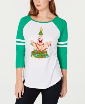 Love Tribe Juniors' Christmas Patrick Star Baseball T-shirt
