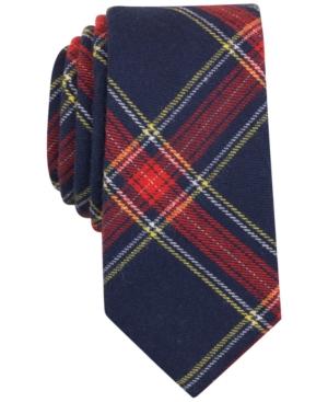 Bar Iii Men's Adams Plaid Slim Tie, Created For Macy's