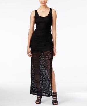 Guess Crochet Sleeveless Maxi Dress