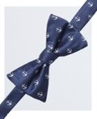 Countess Mara Men's Anchor Pre-tied Bow Tie And Pocket Square Set