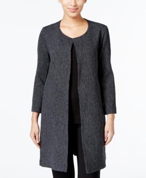 Eileen Fisher Wool-blend Round-neck Jacket