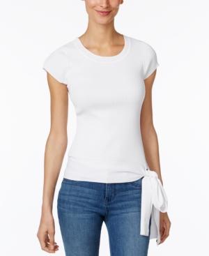 Inc International Concepts Petite Tie-hem Sweater, Only At Macy's
