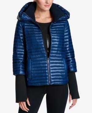 Dkny Sport Hooded Oversized Down Jacket